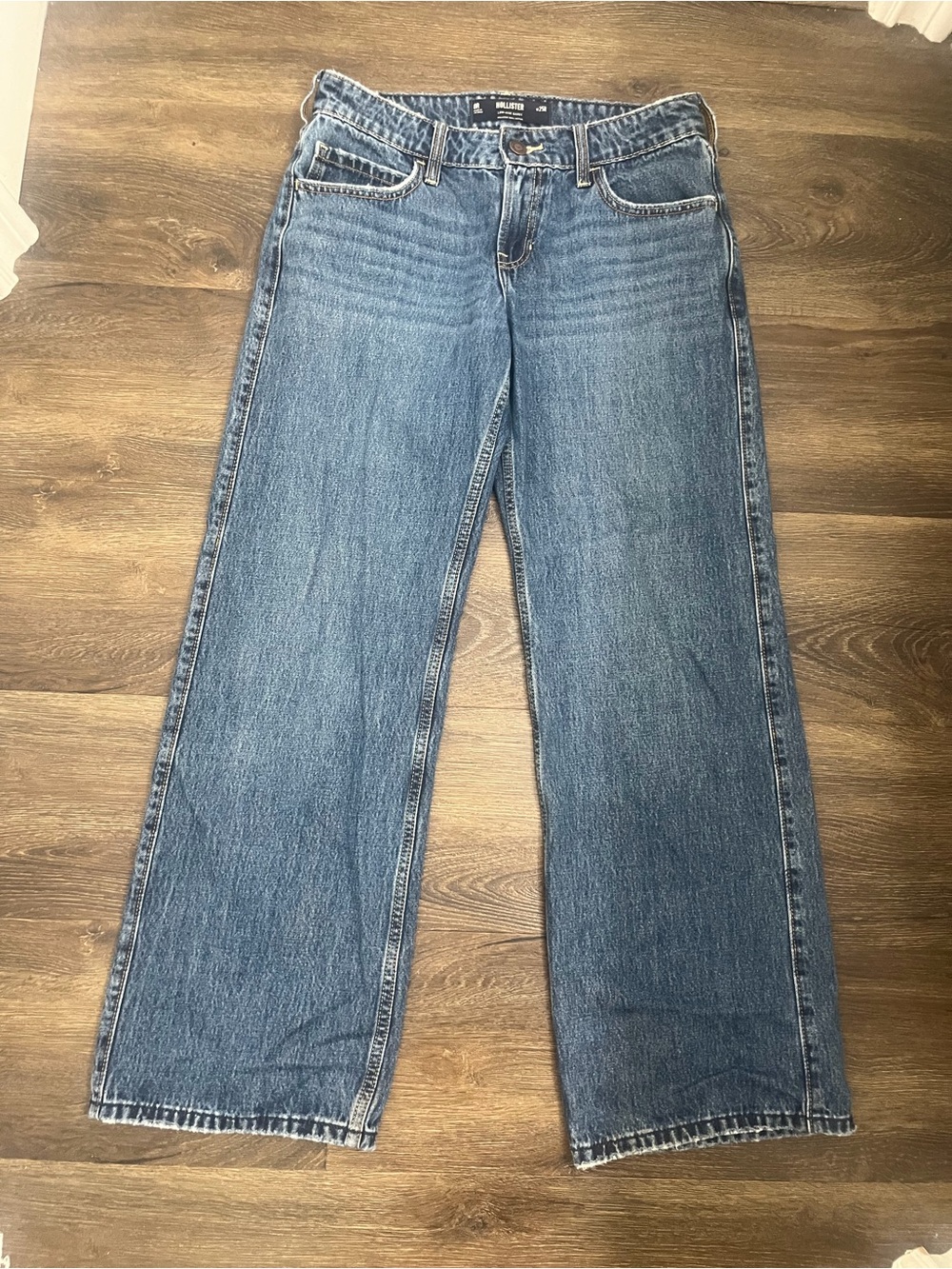 Hollister Medium Blue Wide-Leg Jeans
